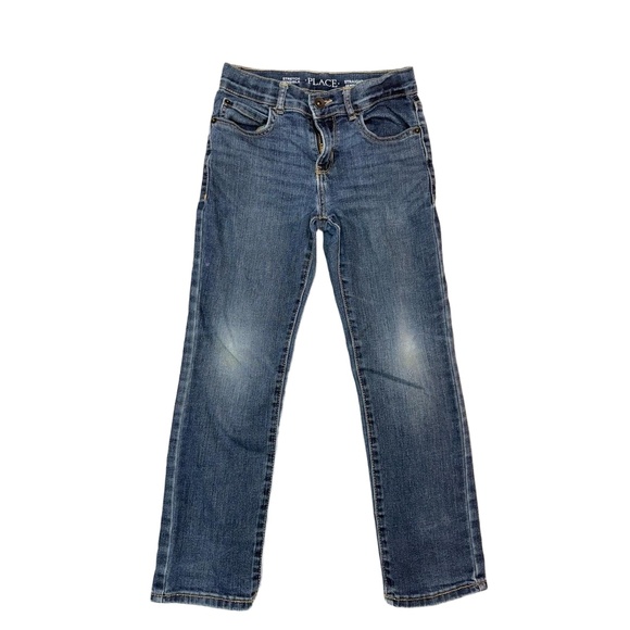 The Children's Place Other - Place Jeans Kids 8 Blue Straight‎ Stretch Adjustable Waistband Denim